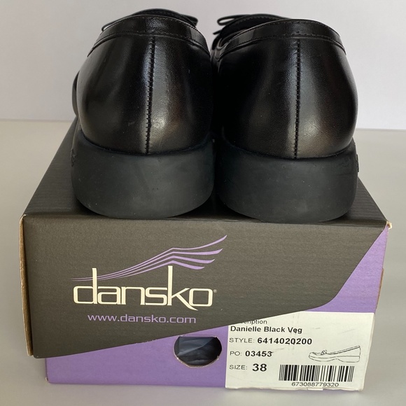 DANSKO Danielle Black Veg Loafer Shoes, European size 38 (US Women's 8) - Picture 5 of 6